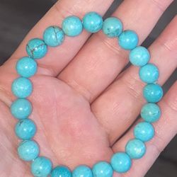 Turquoise Howlite Bracelet Handmade NEW