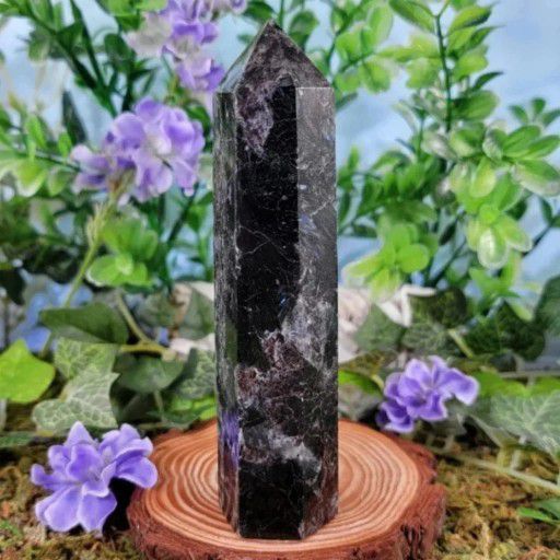 Large Flashy Astrophyllite Fireworks Stone Point, Tower #2