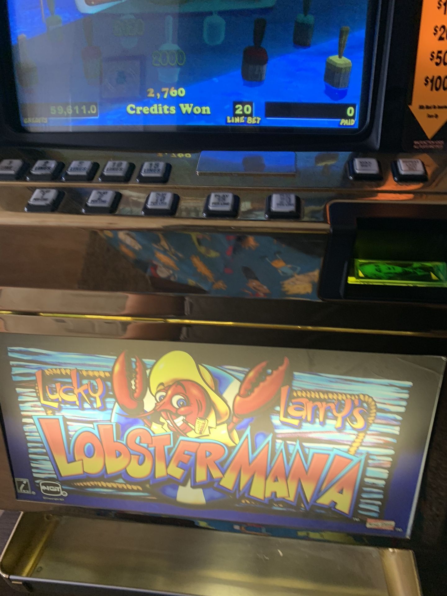 lobstermania slot machine for sale