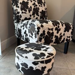 Accent Chair W/ Foot Stool