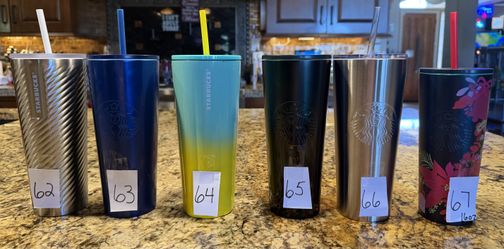 Starbucks METAL Tumblers 24oz (Set #9) **LIKE NEW**
