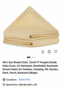 Shad cloth