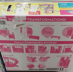 Barbie dreamhouse playset outlet with 70 accessory pieces