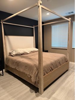 King canopy bed frame