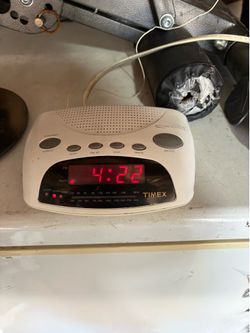 Retro Timex clock radio alarm clock