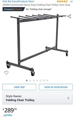 Folding Chairs Storage Cart