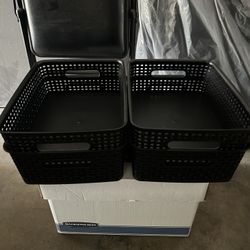 Storage Baskets Black
