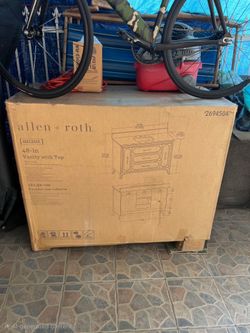 allen + roth Helena 48-in White Undermount Single Sink Bathroom Vanity with Carrara