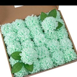  Artificial Wedding Dahlia Flowers