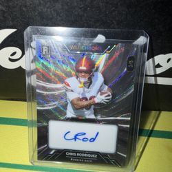 Chris Rodriguez Rookie Autograph 