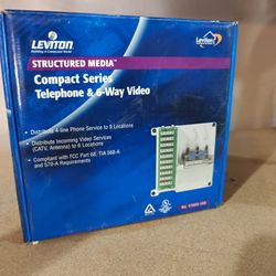 Leviton Telephone & 6-Way Video module.