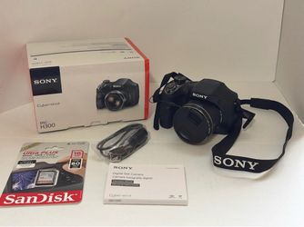 Sony Cyber-shot DSC-H300 20.1MP 35x Zoom Camera Black w/ Box 16GB