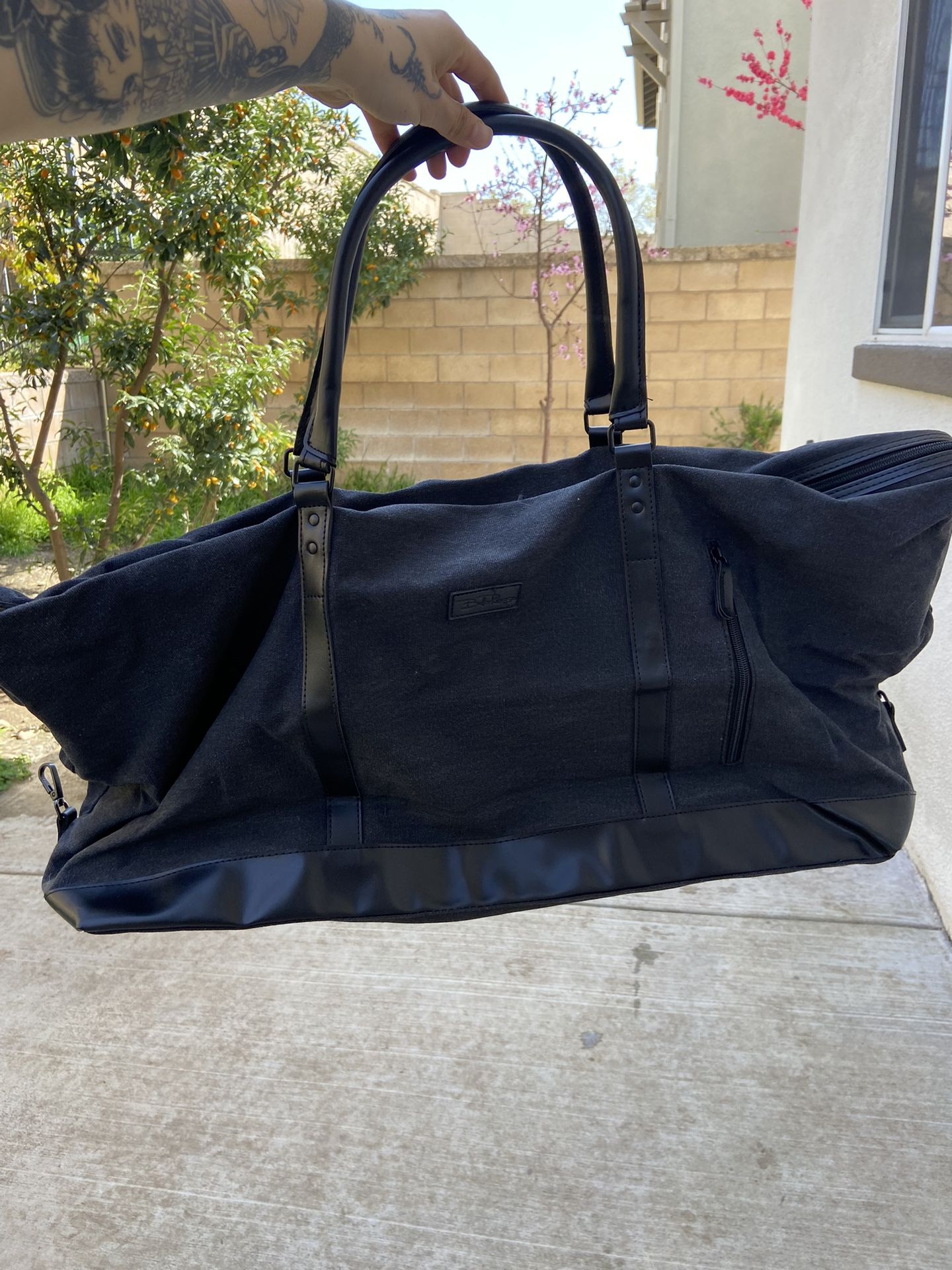 Black Duffle Bag New 