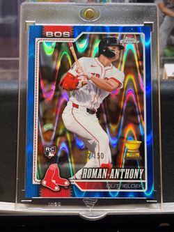 2026 Topps Chrome Roman Anthony RC Blue Raywave Refractor /150