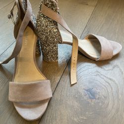 Tan  Suede Heels 