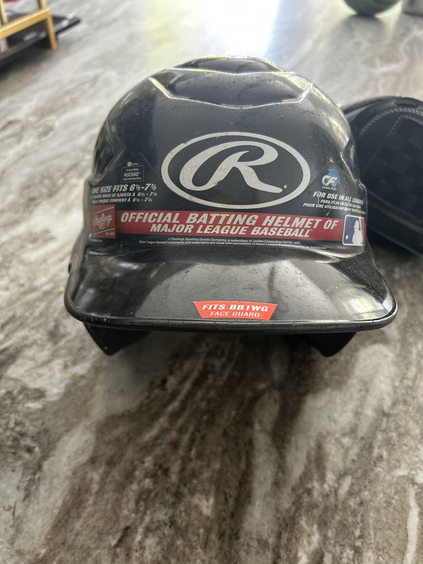 Baseball Helmet And Gloves 