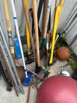 Lot of Yard Tools and Garden Equipment