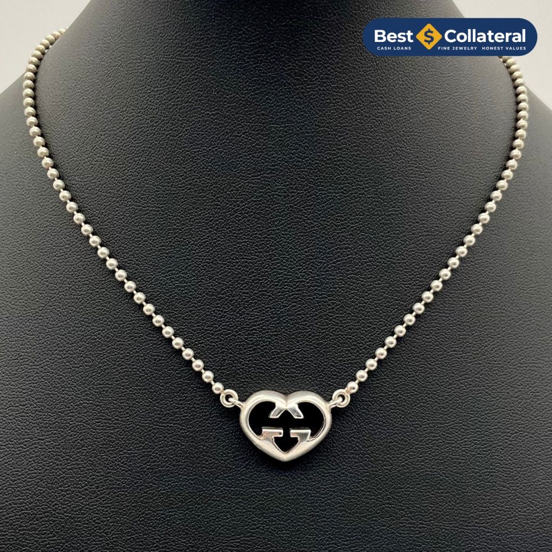Gucci Interlocking G Sterling Silver Necklace
