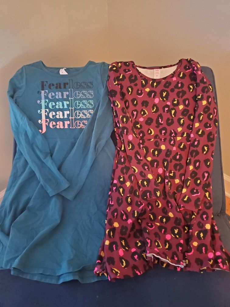 Lot Of 2 Justice Size 8 Longsleeve Dresses
