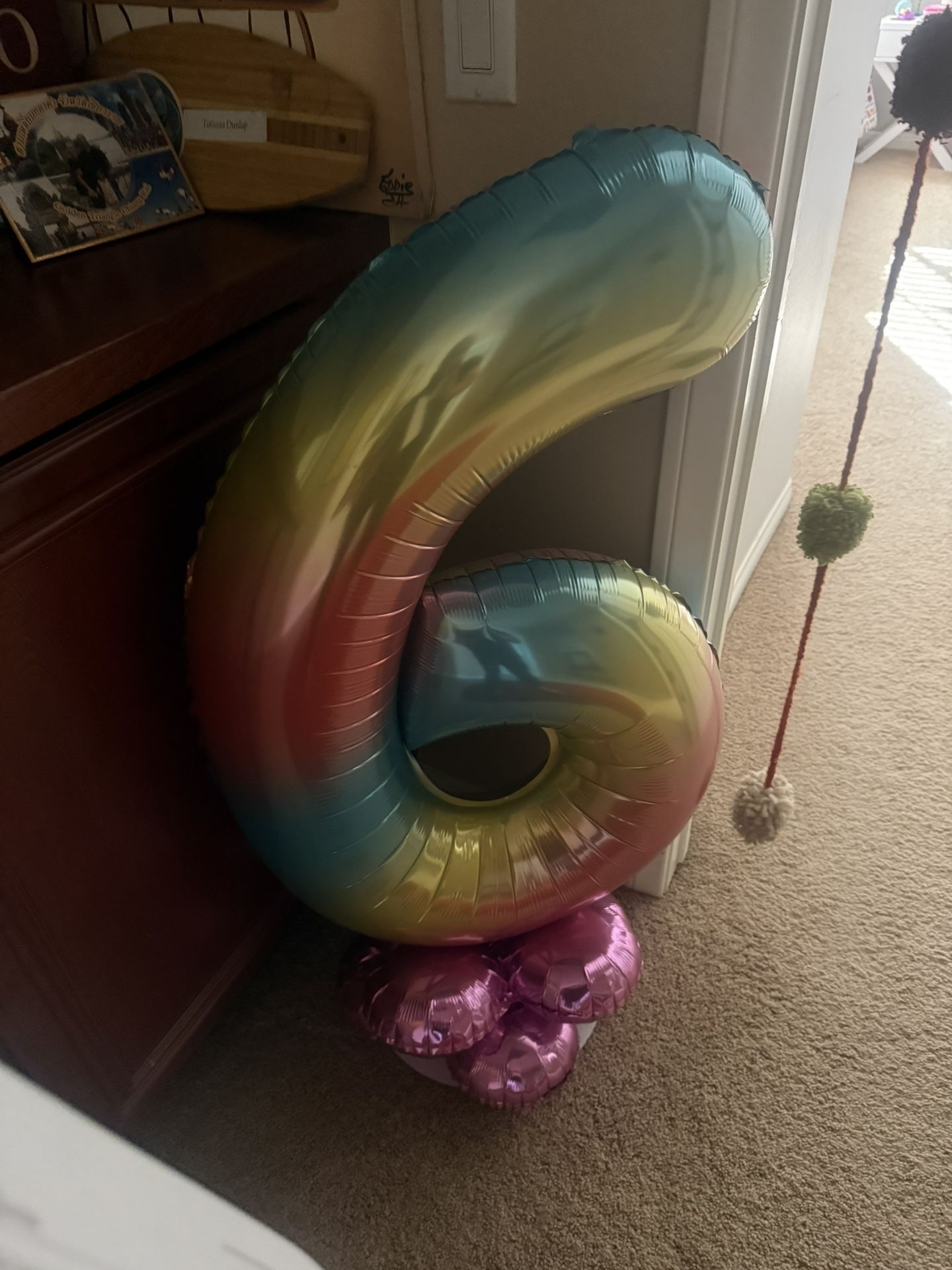 Number 6 balloon Size Of A 4 Year Old!