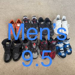 Men’s Nike And Adidas Shoes Size 9.5