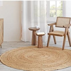 Round Natural Jute Rug