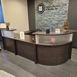 Office Furniture, Desks, Conference Tables,  Supplies Island, Front Desk , Computer Chairs.