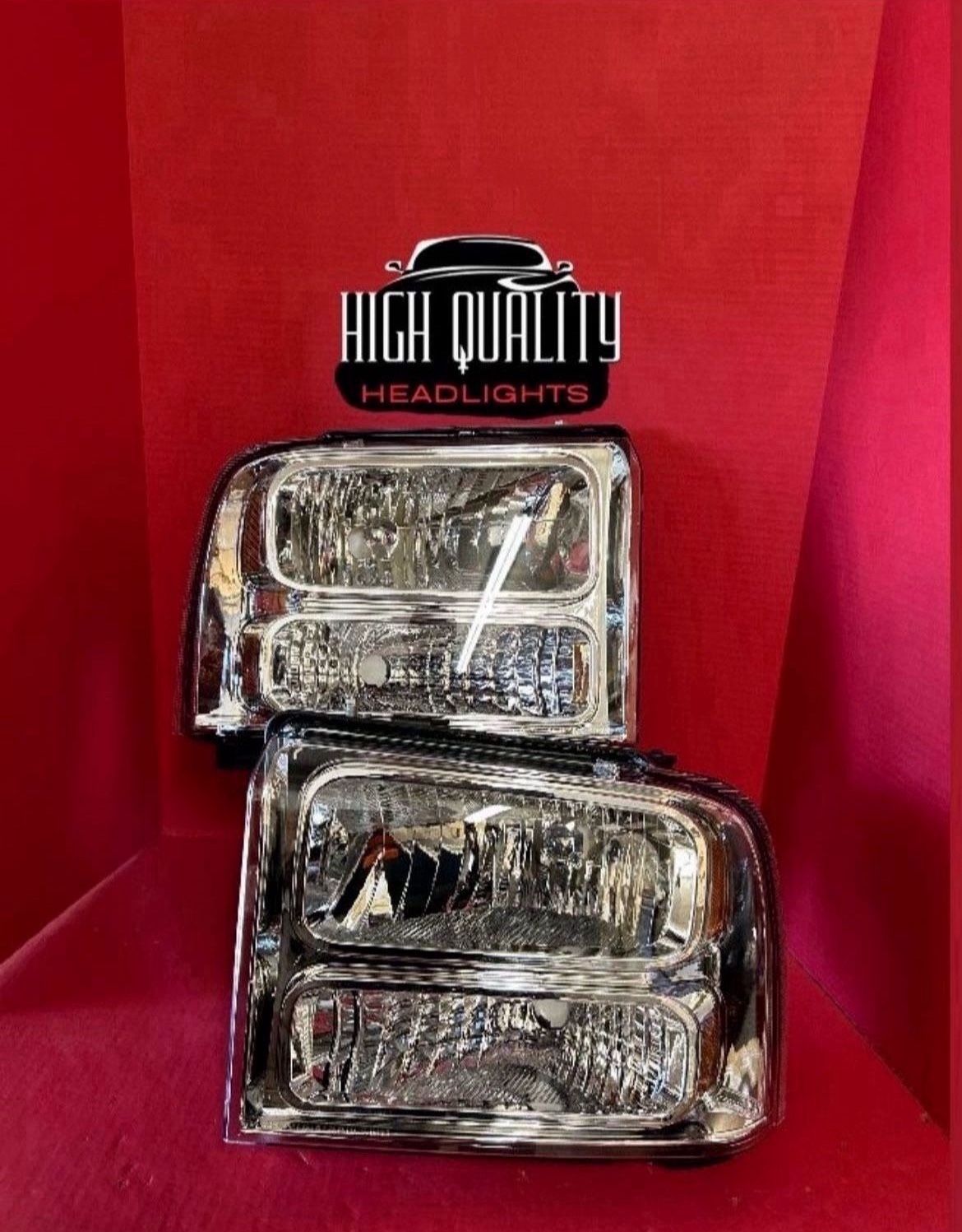 Ford F250 2005. 2007 Headlights.
