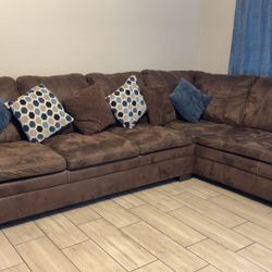 Brown Full Size Couch