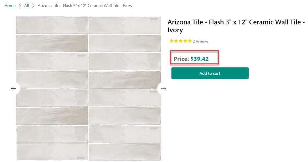 Arizona Tile - Flash 3” X 12” Ceramic wall tile