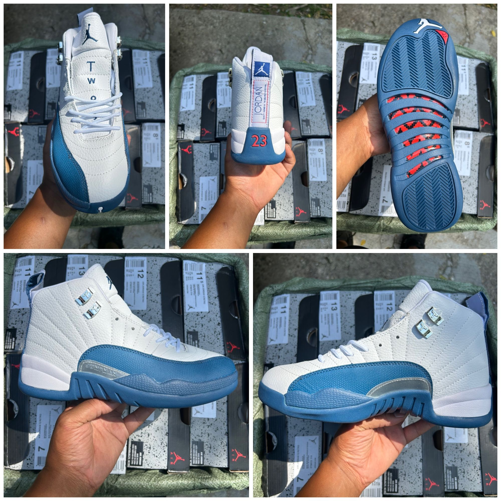 French Blue Jordan 12’s $125
