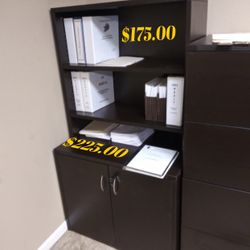 Storage unit, open hutch bookshelf combo, seven different colors