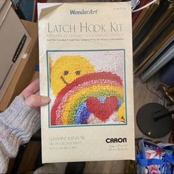 WonderArt Caron Rainbow Sun Latch Hook Kit