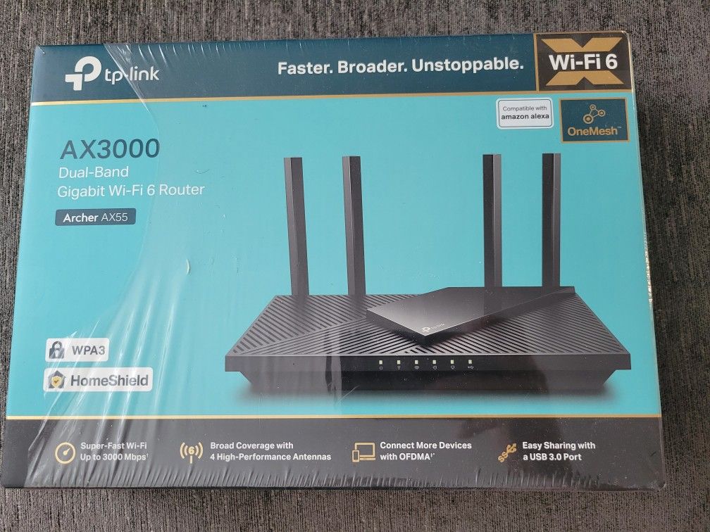 TP-Link AX3000 Wi-Fi 6 Wireless Router New