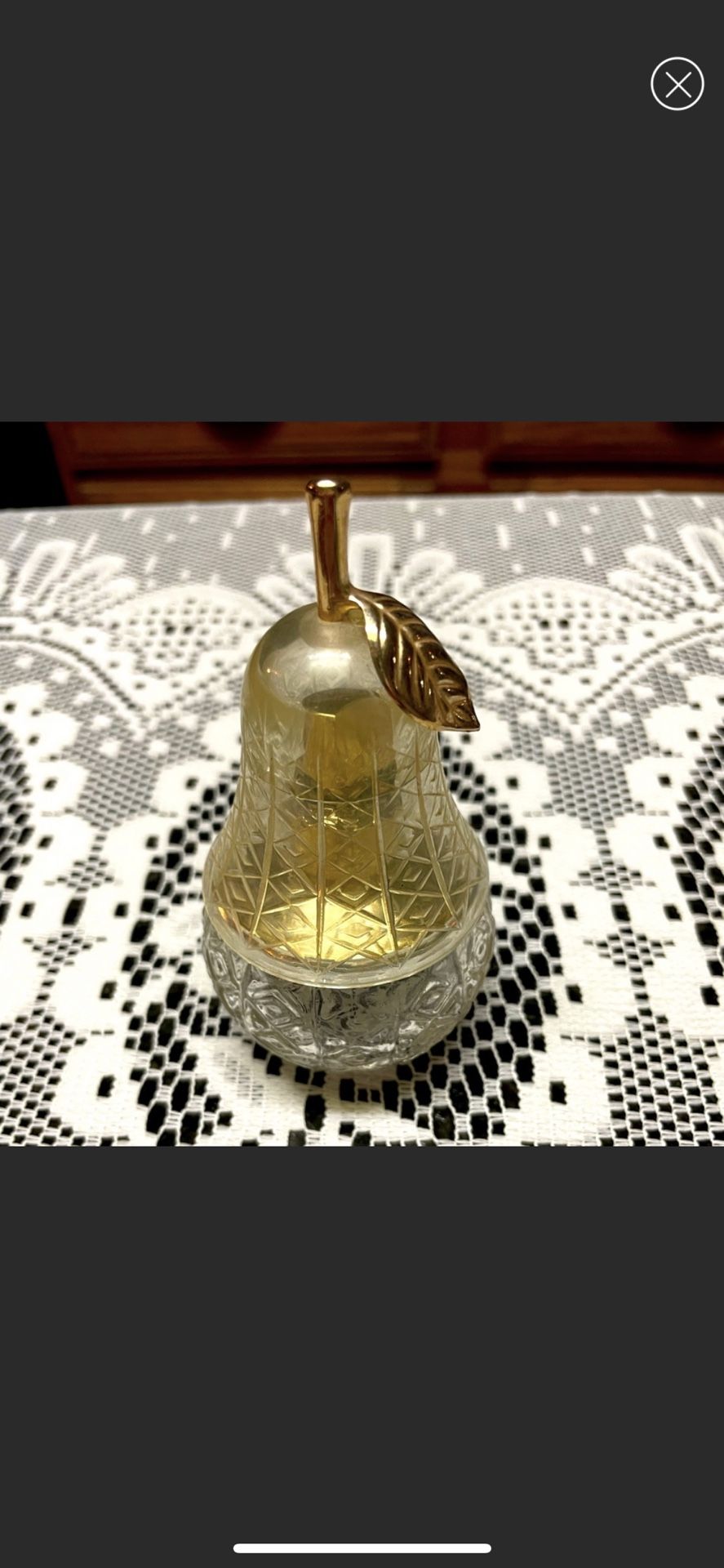 Vintage Avon Perfume Bottle in the Shape of a Pear