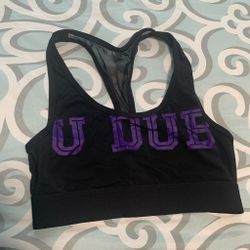U DUB Purple & Black Victoria's secret Sports bra 