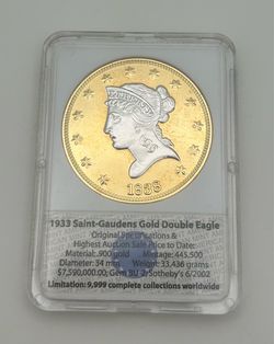 1933 Saint-Gaudens Gold Double Eagle Replica.