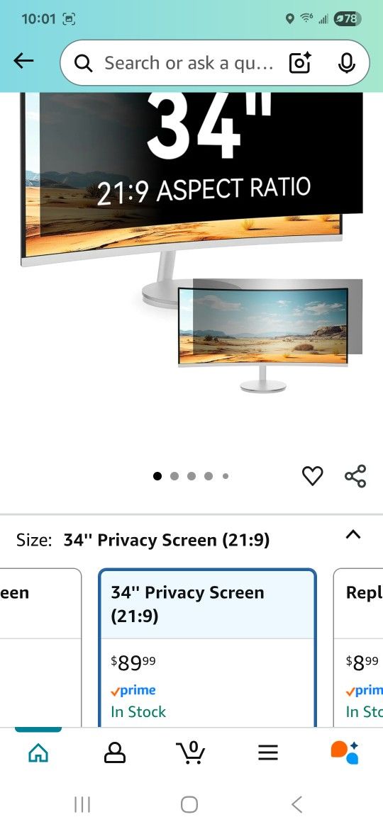 34" CURVED MONITOR PROTECTOR