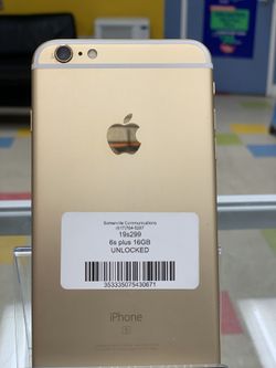 apple iphone 6s plus 16 gb unlocked with store warranty and receipt