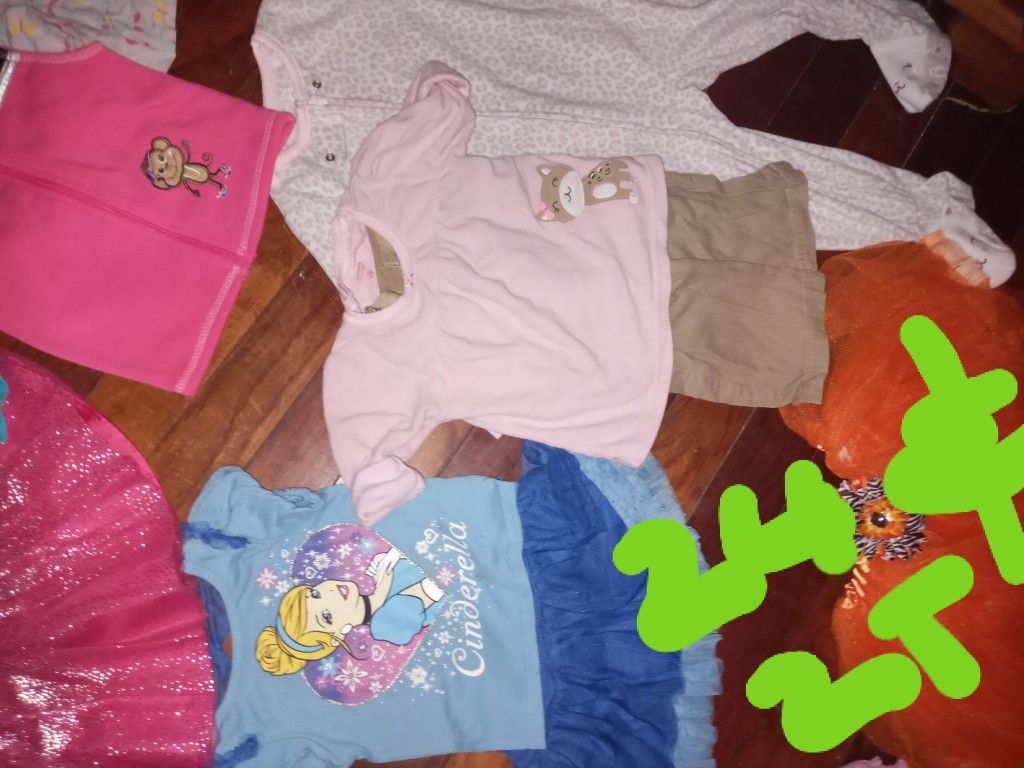 Girls Clothes Lot Size 24m And 2t 30 Itens  All For One Price