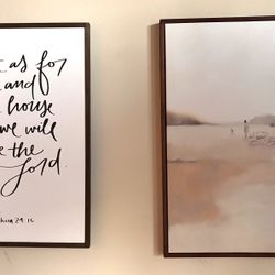 Christian Art 38“ X 26“ Framed Canvas Artwork