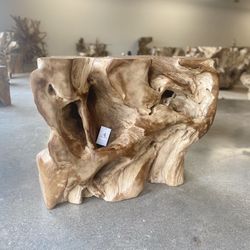 *** Beautiful Organic Teak Wood Console Table 