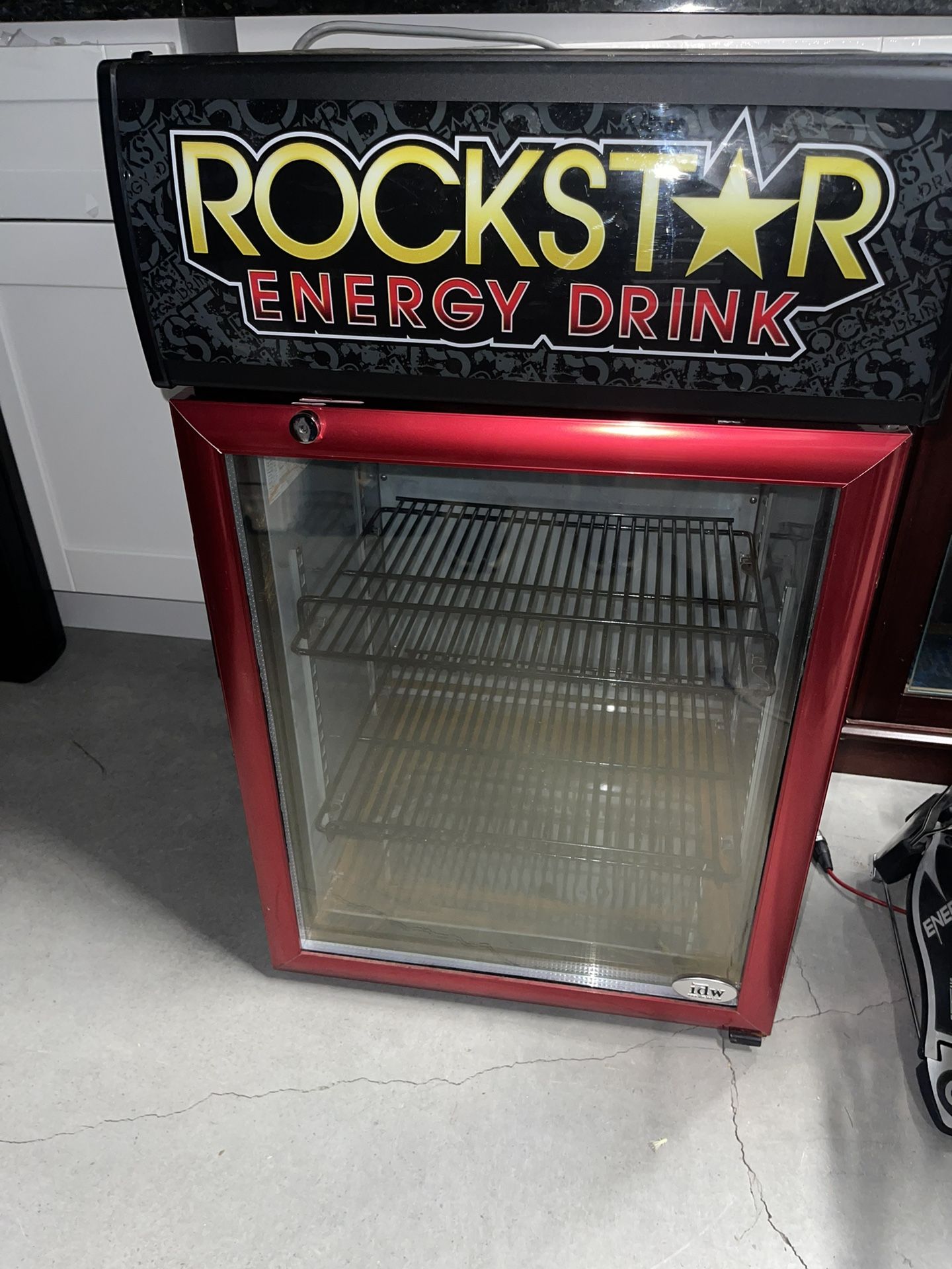 Rockstar energy drink refrigerator