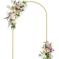 Brand New 7.2' Gold Wedding Arch