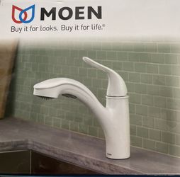 Moen Kitchen Faucet In White