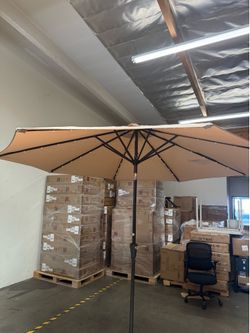 10 ft patio umbrella with lights