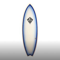 5'10 Flying Fish Fiberglass Surfboard🤙🏄‍♂️♥️  Model - #493 Size - 5'10" x 20.5" x 2.88" Weight - 7 lbs. ​ Board Features - 100% waterproof EPS foam 