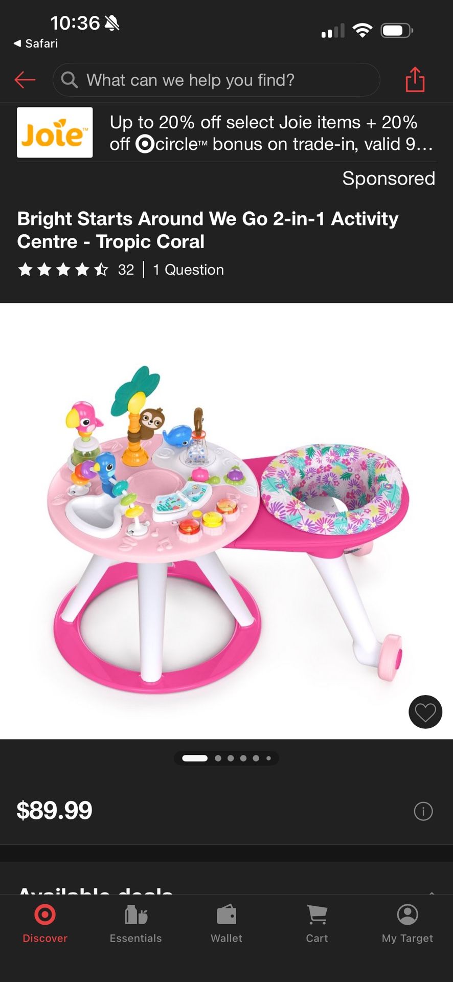 Baby Walking Toy Activity Bright Starts 