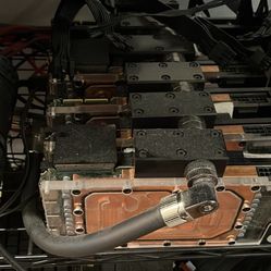 RTX3090 x 6 with Customer Water Loop