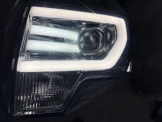 09-14 Ford F-150 Smoke Clear Reflector LED Strip Projector Headlights